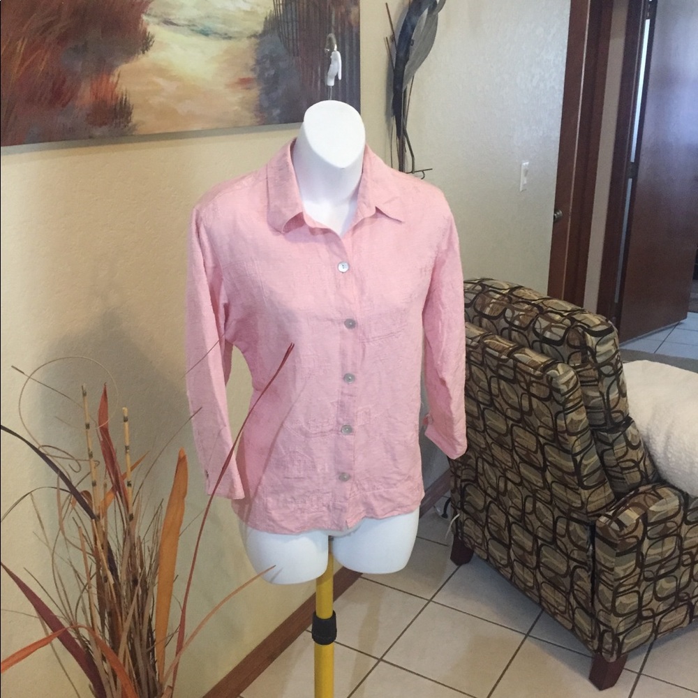 Chico's Pink Button Down Shirt
